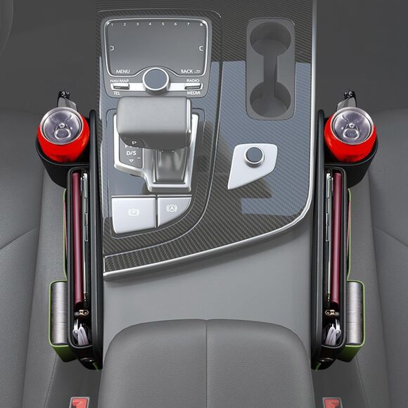 Car Seat Gap Filler Organizer with Cup Holder Universal - Picture 5 of 9